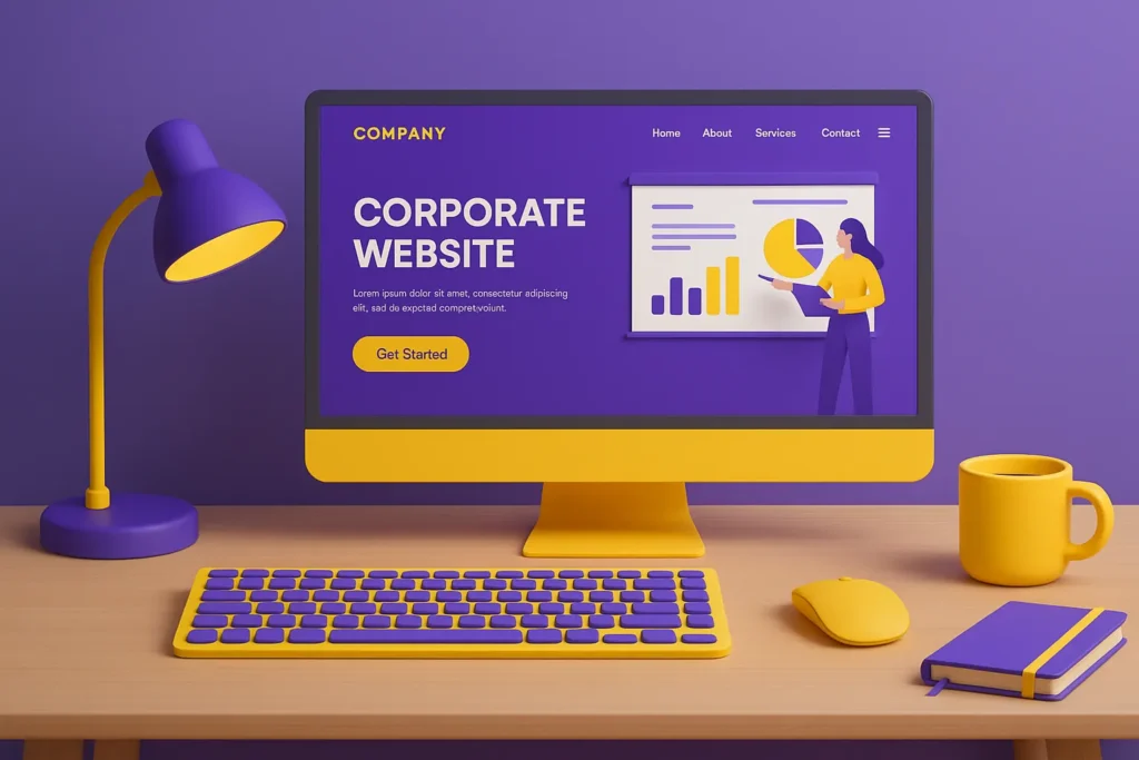 Что такое корпоративный сайт - Изображение корпоративного сайта - blog.manufact.pro