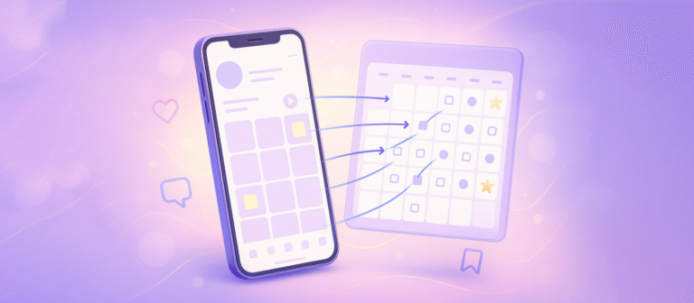 обложка статьи - агентство по рекламе и продвижению в интернете - Контент-план для Инстаграм иллюстрация - блог MANUFACT PRO